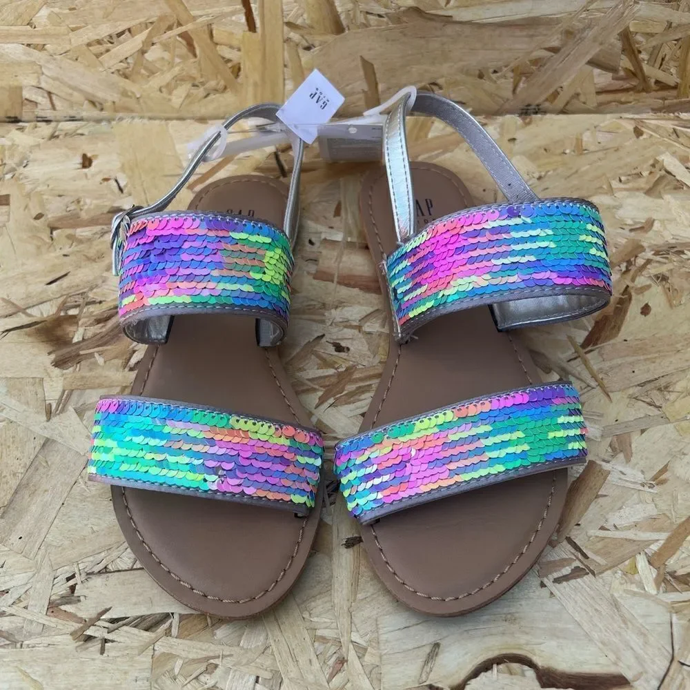 Gap Girls flippy sequin sandals size 2 Kids